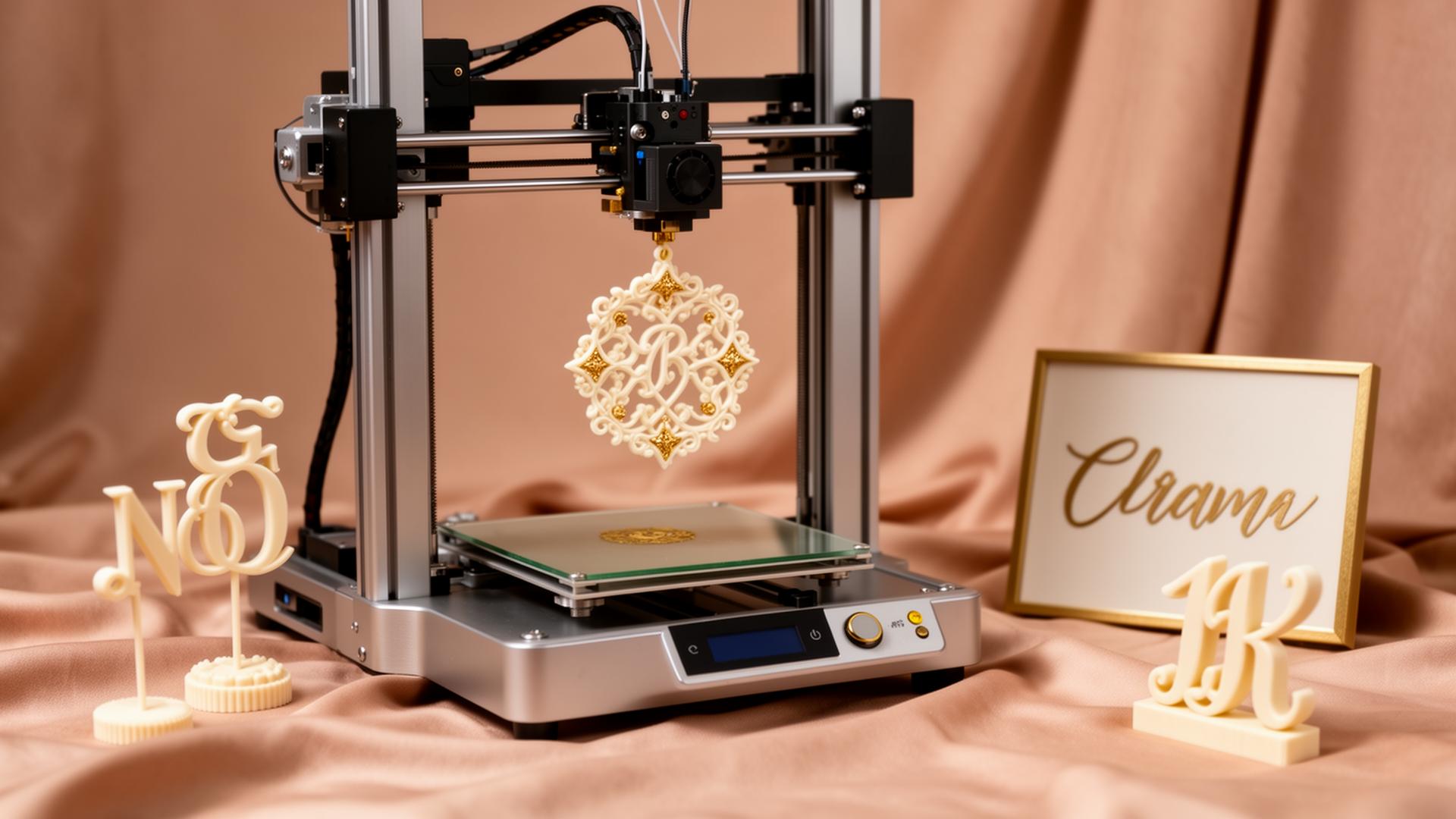 Bespoke 3D printing — cake toppers, monograms and signage